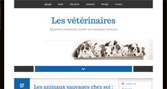 Desktop Screenshot of lesveterinaires.com