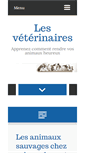 Mobile Screenshot of lesveterinaires.com